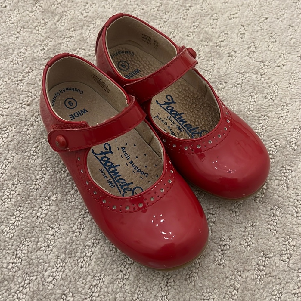 Footmates red Mary Jane